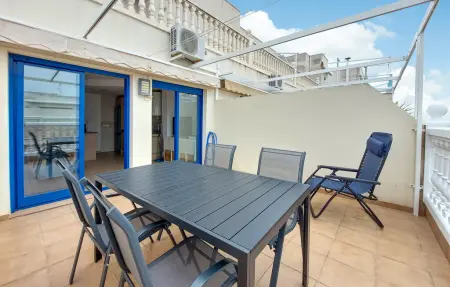 Appartement face à la plage à Moncofa Playa, balcon et vue mer : photo 2