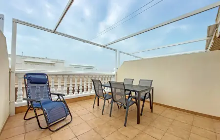 Appartement face à la plage à Moncofa Playa, balcon et vue mer : photo 7
