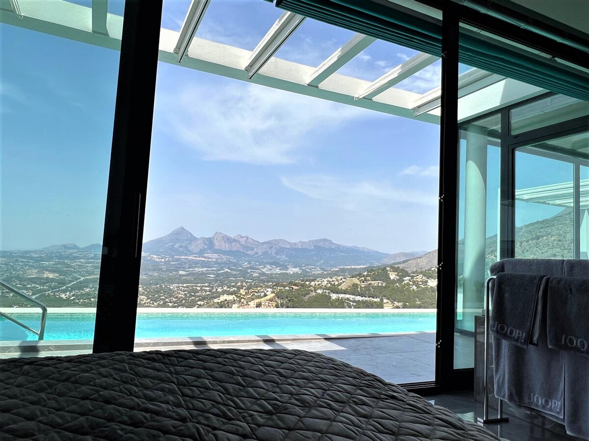 Villa Bauhaus Altea-Hills, piscine débordement chauffée - Photo 7