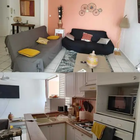Appartement avec accès direct plage et terrasse, Le Gosier : photo 3