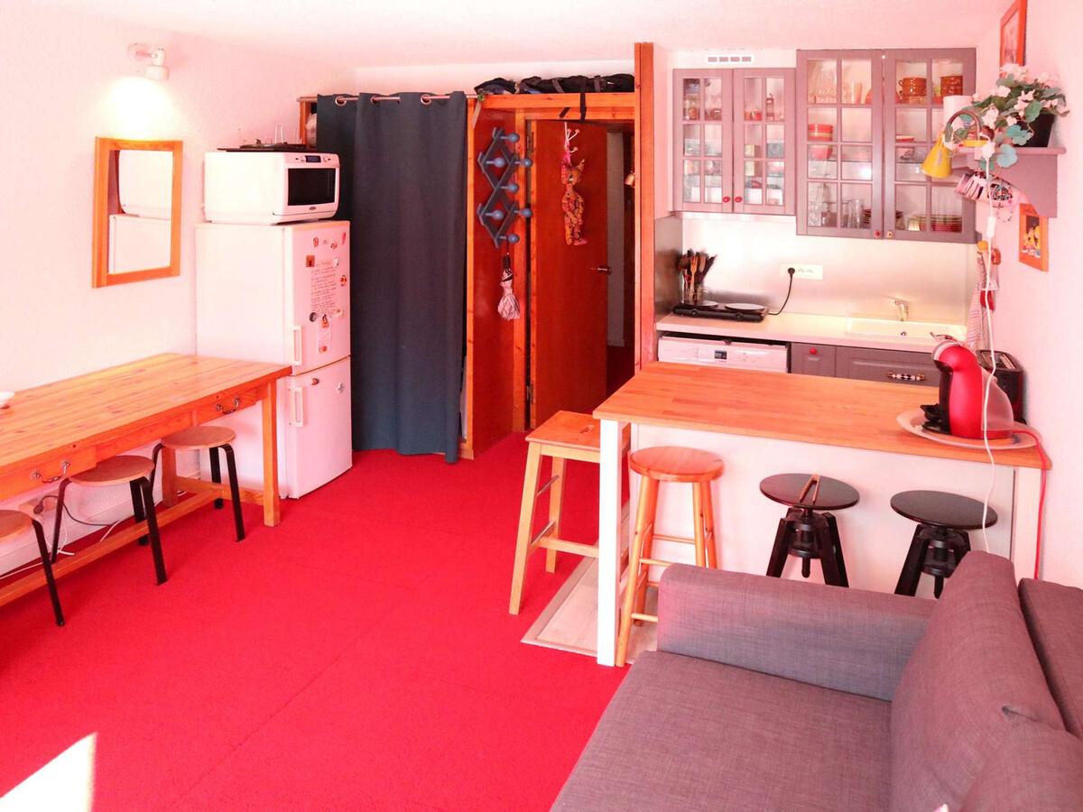Studio 4 pers aux Orres, balcon et box à skis - Photo 3