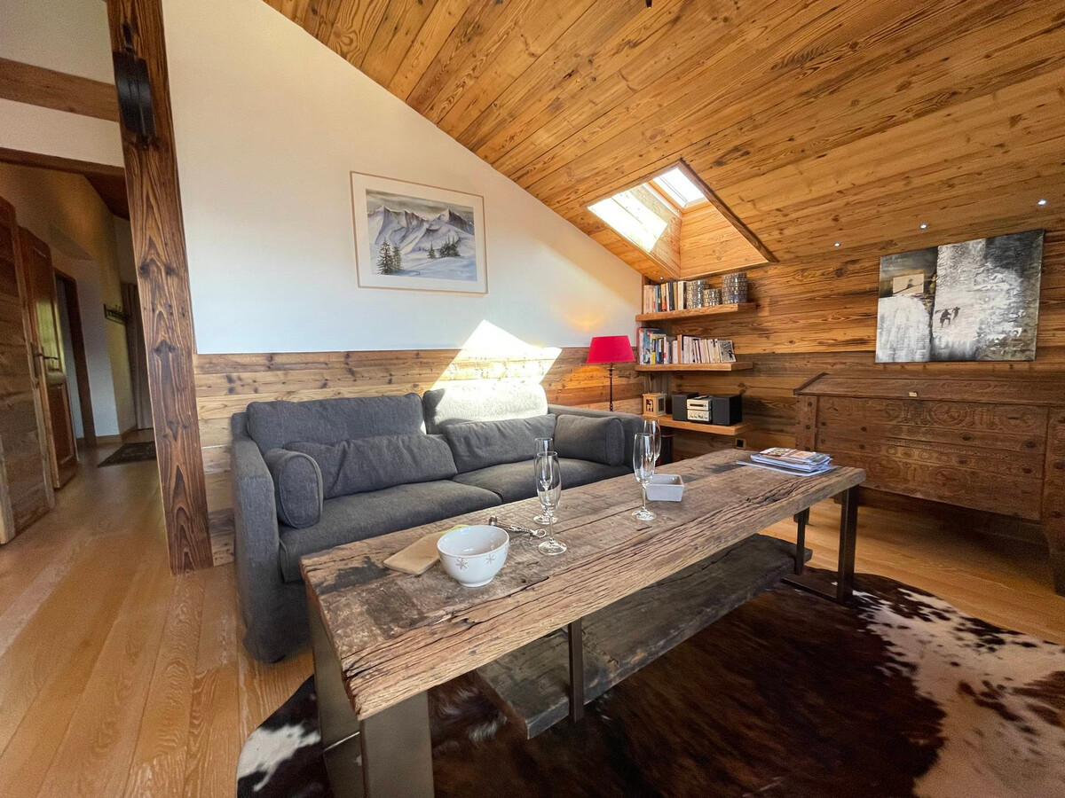 Appartement 6 pers, terrasse Sud-Ouest, vue Mont Charvin - Photo 14
