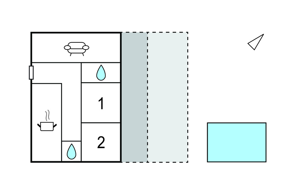 Maison 6 pers. à Clavette avec piscine chauffée - Photo 40
