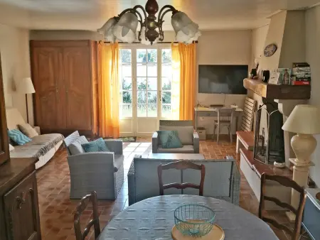 Maison de plain-pied avec jardin ombragé et animaux admis, proche mer et forêt - 6 pers - Photo 5