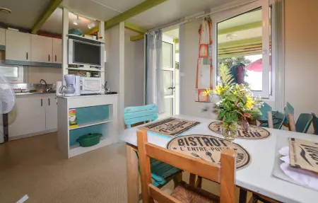 Mobil-home 5 pers. avec terrasse près des plages : photo 5