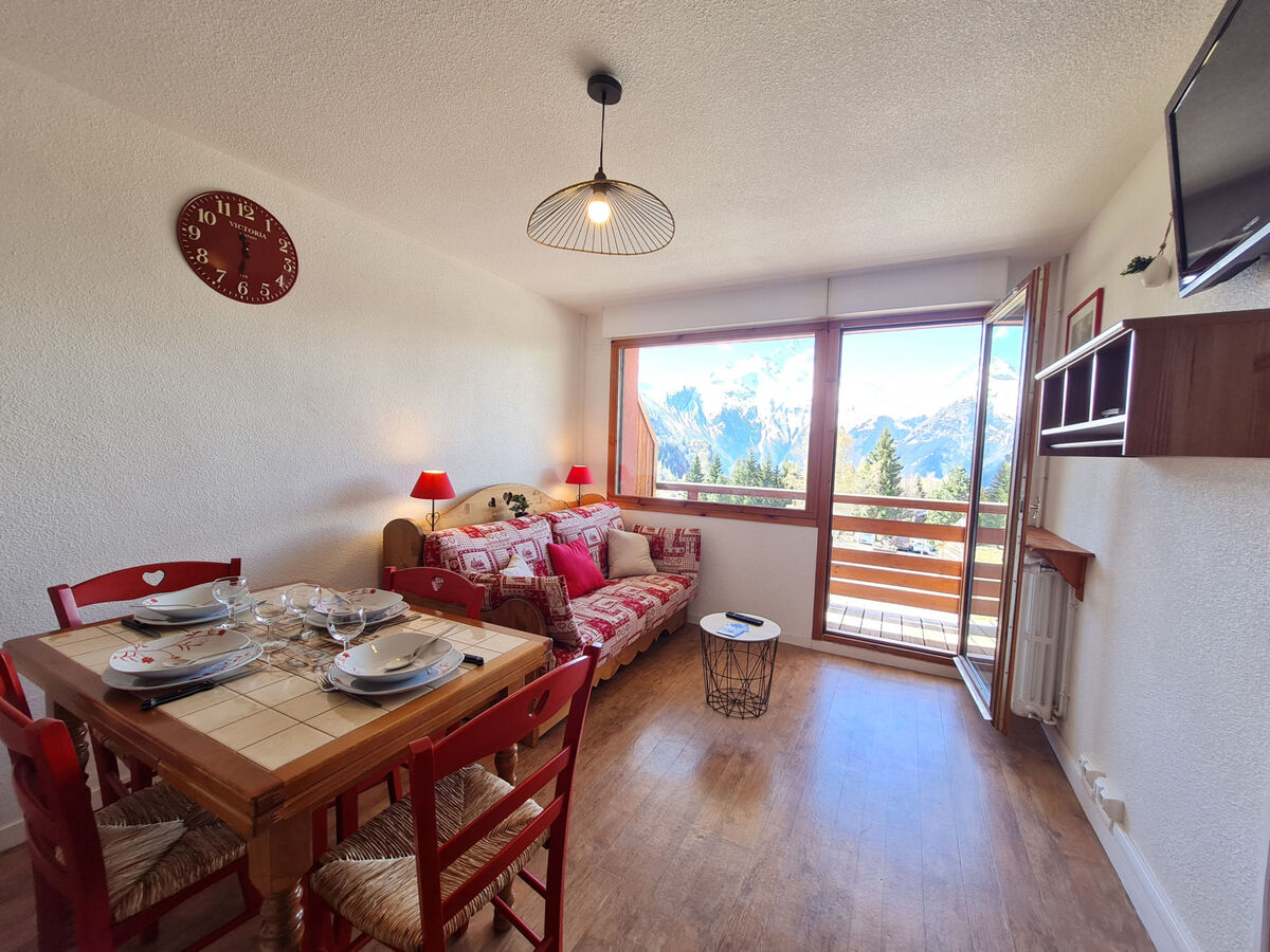 Studio Janremon aux Deux Alpes, vue pistes ski - Photo 3