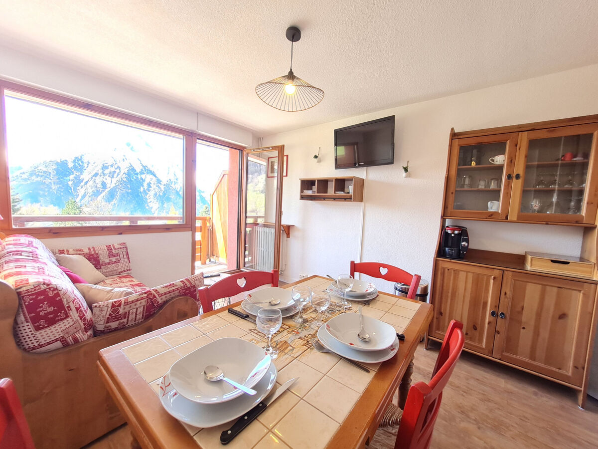 Studio Janremon aux Deux Alpes, vue pistes ski - Photo 5
