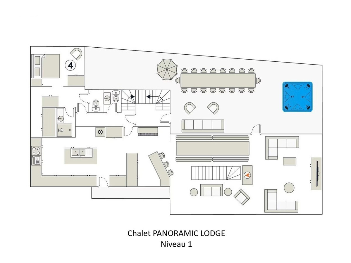 Panoramic Lodge, chalet 5★ 15 pers, spa, La Clusaz - Photo 26