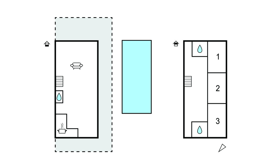 Maison 8 pers. avec piscine privée aux Arcs - Photo 21