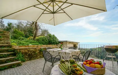 Maison vue mer à Chiavari, terrasse panoramique : photo 2