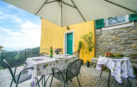 Maison vue mer à Chiavari, terrasse panoramique : photo 13