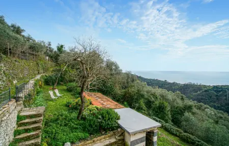 Maison vue mer à Chiavari, terrasse panoramique : photo 17