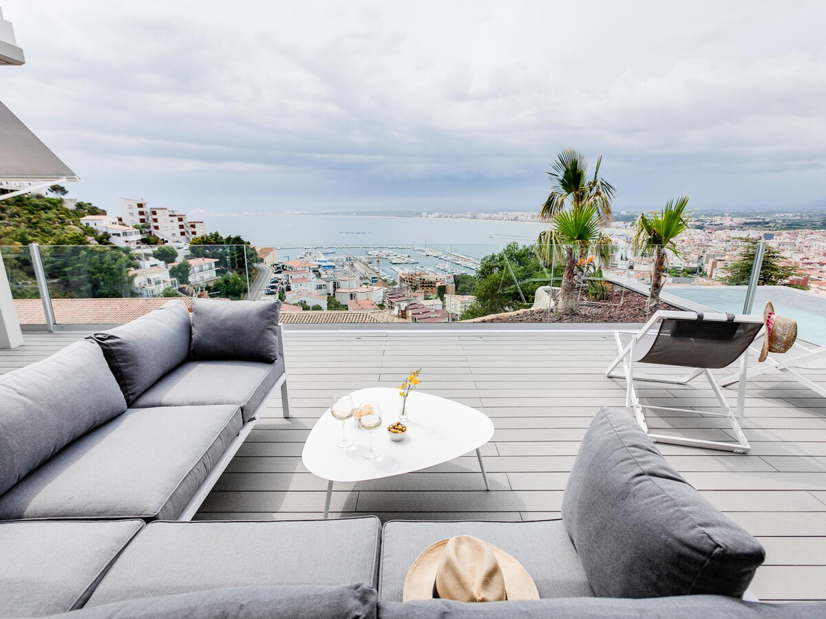 Maison 6 pers. à Roses, piscine infinie et vue mer - Photo 22
