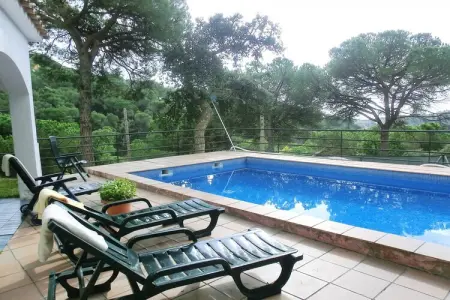 Location villa à Lloret de Mar, Villa sur la Costa Brava avec Piscine Privée