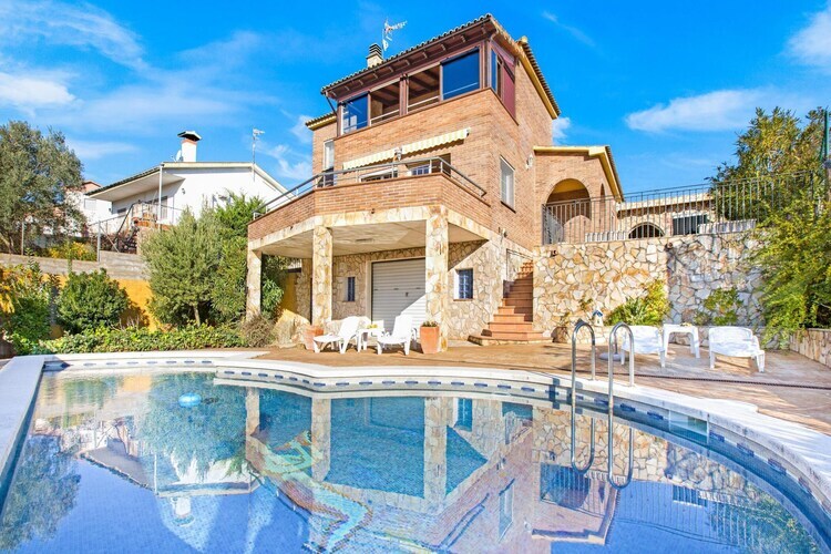 Villa Sotet à Vidreres : piscine privée et vue montagne - Photo 8
