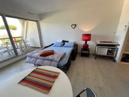 Studio 2 pers. Port Camargue, terrasse vue mer et piscine : photo 10