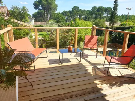 Villa 4 chambres avec piscine chauffée au Cap Ferret, Dunes de Piquey : photo 10