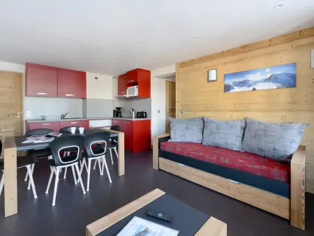 Location appartement à La Plagne Montchavin Les Coches, Appartement spacieux rénové avec parking et animaux admis