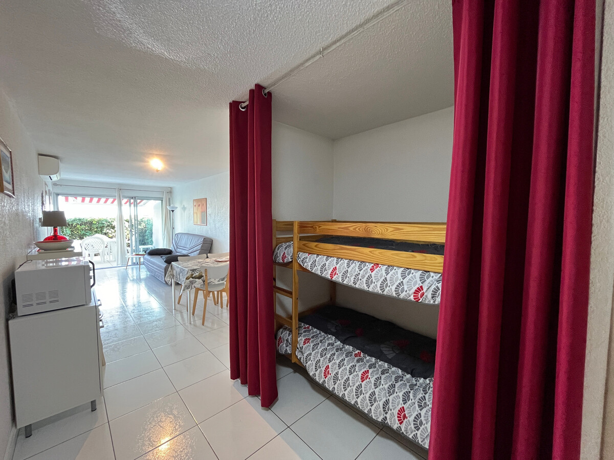 Appartement 2P cabine face mer à Sète, clim & parking - Photo 5