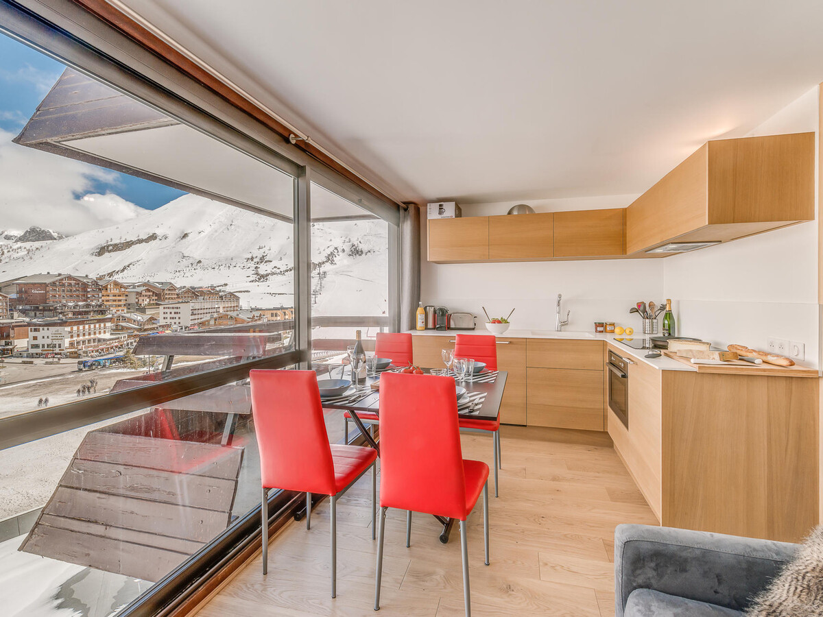 Studio cabine rénové 4 pers, 6e étage vue pistes à Tignes - Photo 2