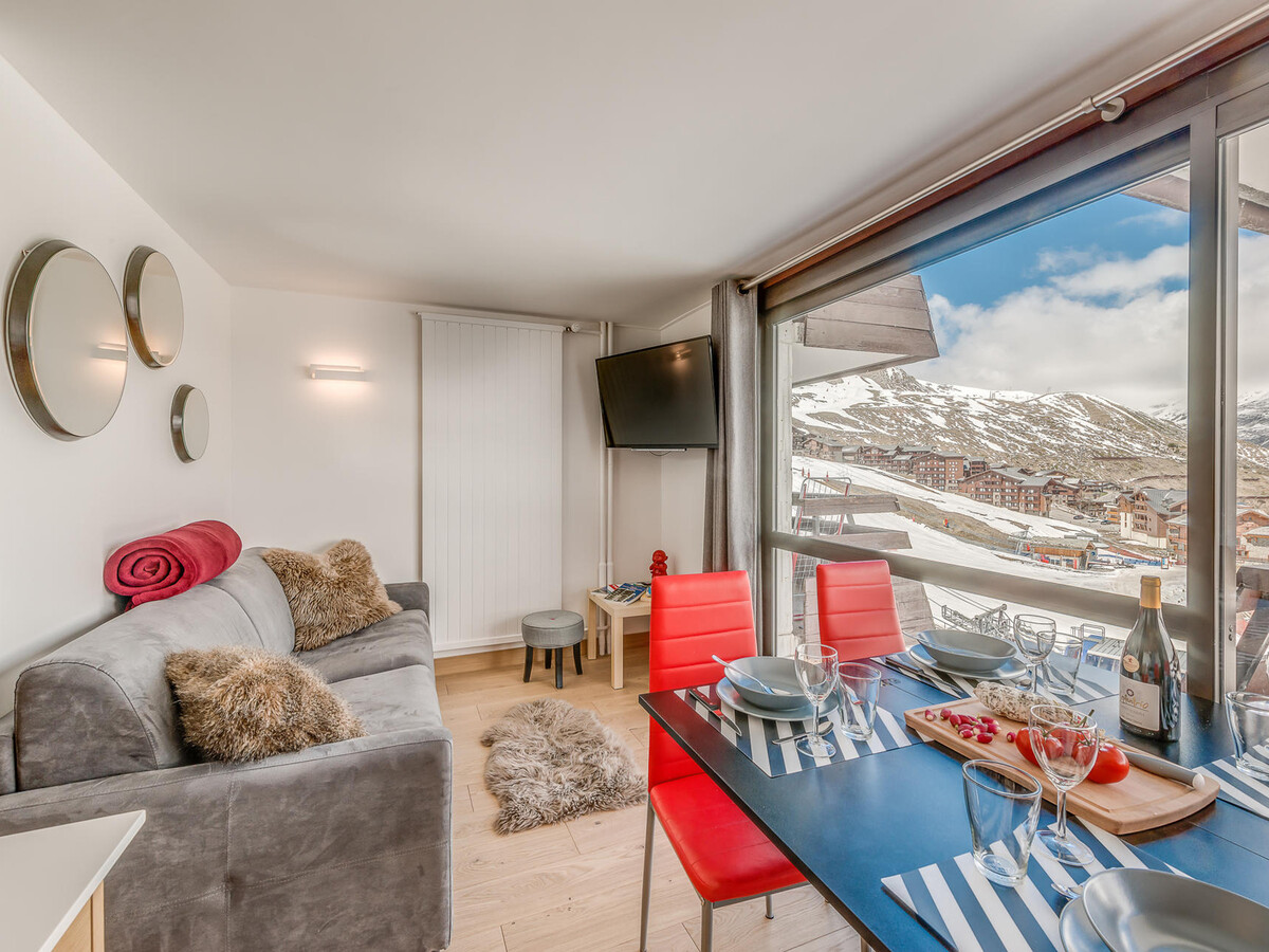 Studio cabine rénové 4 pers, 6e étage vue pistes à Tignes - Photo 7
