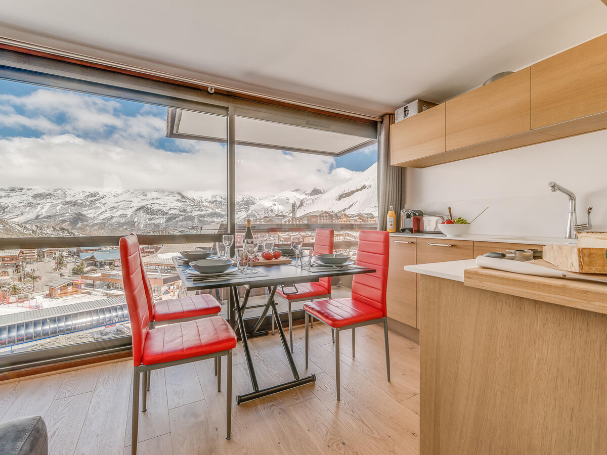 Studio cabine rénové 4 pers, 6e étage vue pistes à Tignes - Photo 8