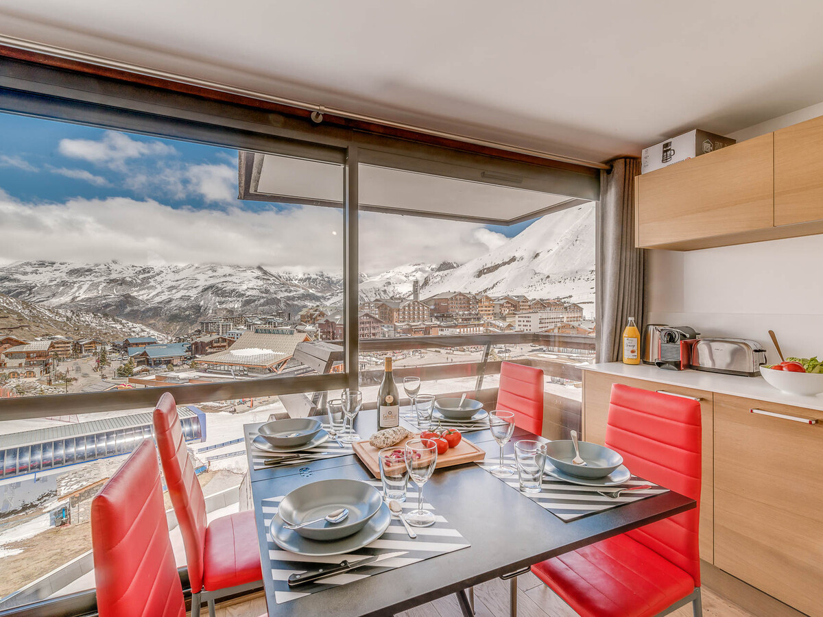 Studio cabine rénové 4 pers, 6e étage vue pistes à Tignes - Photo 13