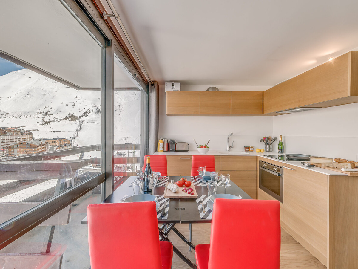Studio cabine rénové 4 pers, 6e étage vue pistes à Tignes - Photo 14