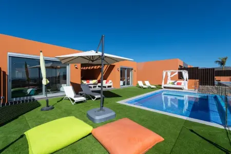 Location chalet à San Bartolomé de Tirajana, Chalet à Maspalomas avec piscine chauffée