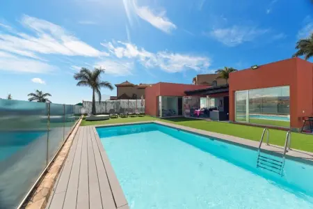 Location chalet à San Bartolomé de Tirajana, Chalet à Maspalomas avec piscine chauffée