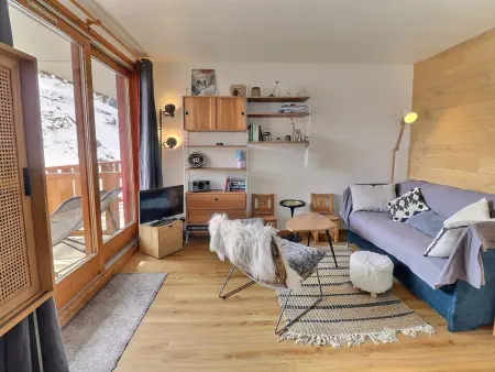 Appartement 2 pièces cabine à Méribel, pistes au pied, balcon plein sud : photo 9