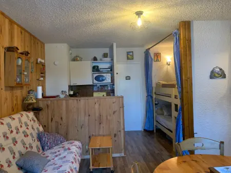 Location appartement à Pra Loup, Studio cosy à Pra-Loup 1500, balcon, 4 pers.