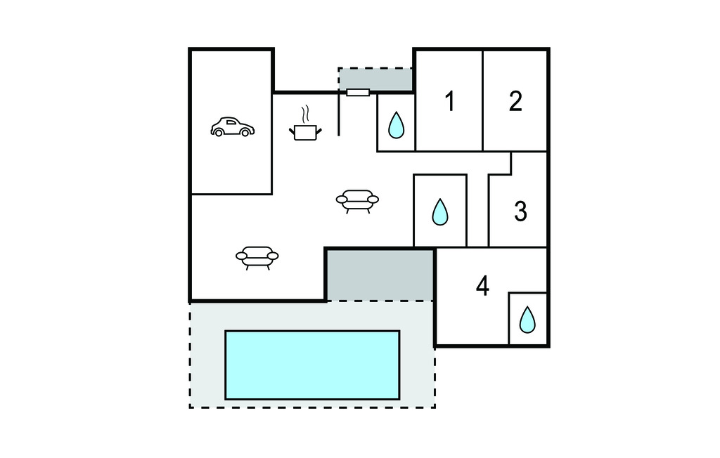 Maison 10 pers. piscine privée à Puy St Martin - Photo 20