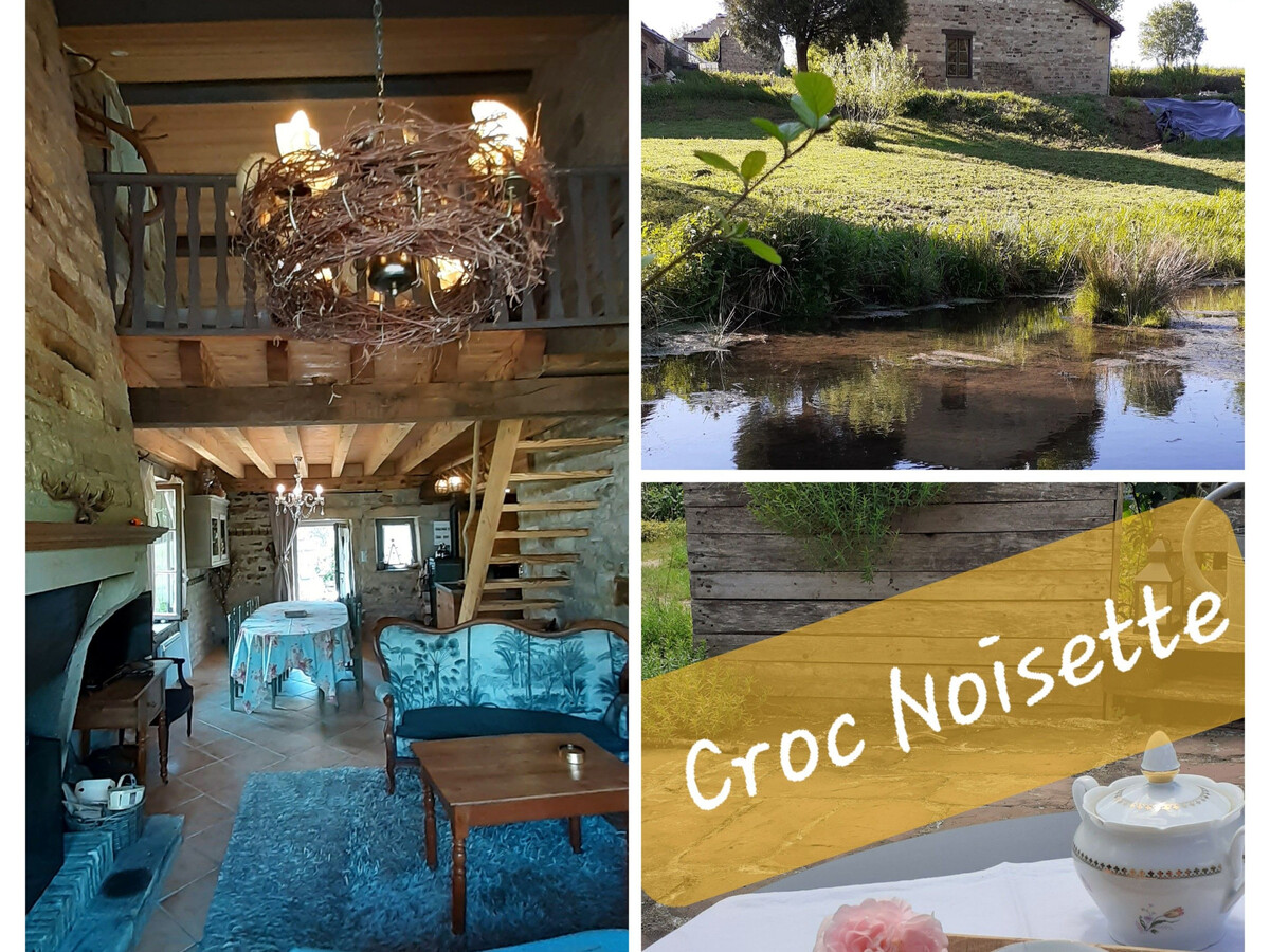 Gîte Croc Noisettes, maisonnette en pierre à Uzemain - Photo 4