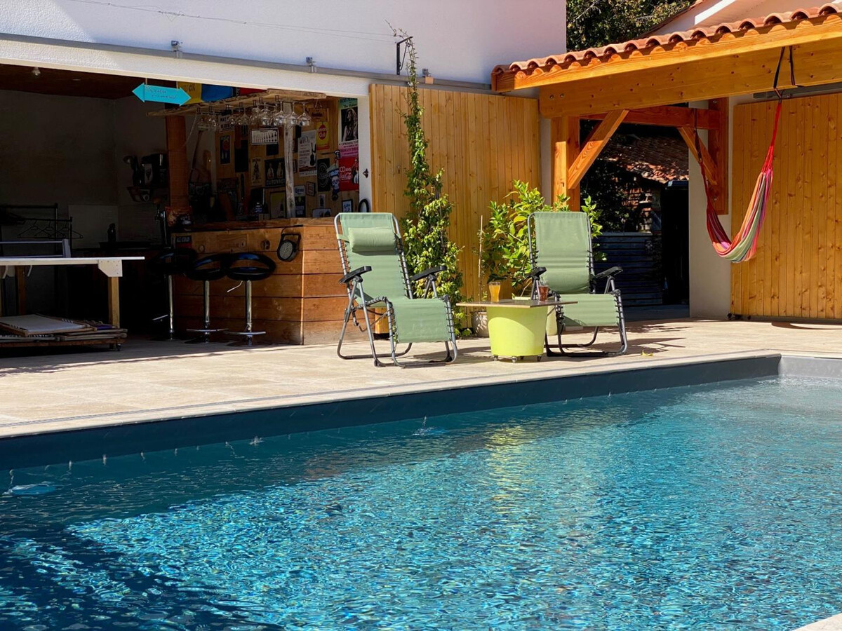 Gîte plain-pied 6 pers. piscine 8×4m et pool house à Château-l'Évêque - Photo 21