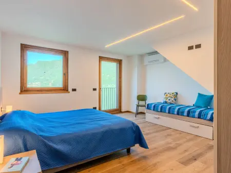 Appartement Cigno - Lago di Mezzola, vue lac et montagnes : photo 15