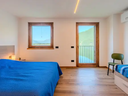 Appartement Cigno - Lago di Mezzola, vue lac et montagnes : photo 16