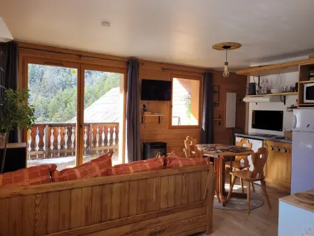 Location appartement à Pra Loup, Studio spacieux avec terrasse à Pra Loup pour 4 pers.