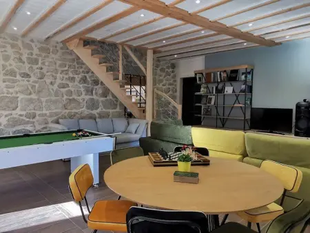 Gîte des Mots : ancien moulin de soie rénové, 14 pers, billard : photo 12