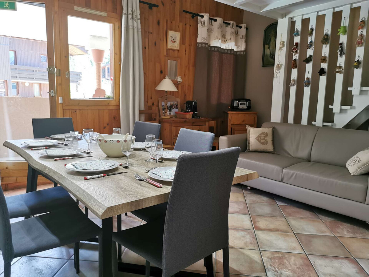 Duplex 8 pers. Valmorel, balcon sud, pied des pistes - Photo 1