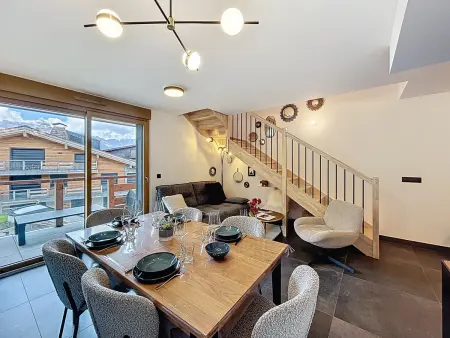 Appartement duplex 2 chambres aux Portes du Mont Blanc : photo 4