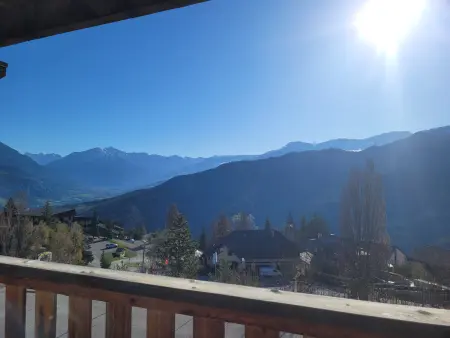 Studio 4 pers à Pra-Loup, balcon vue vallée : photo 6