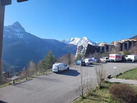 Studio 4 pers à Pra-Loup, balcon vue vallée : photo 10