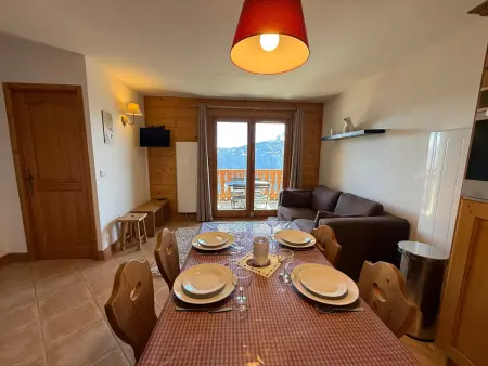 Appartement 4 pers aux Saisies, balcon vue montagne : photo 5