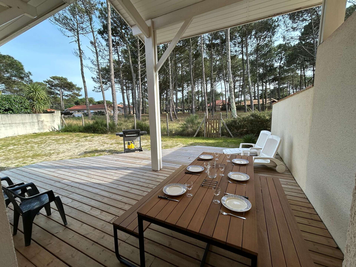 Villa 8 pers. Biscarrosse Plage, terrasse couverte et plancha - Photo 2