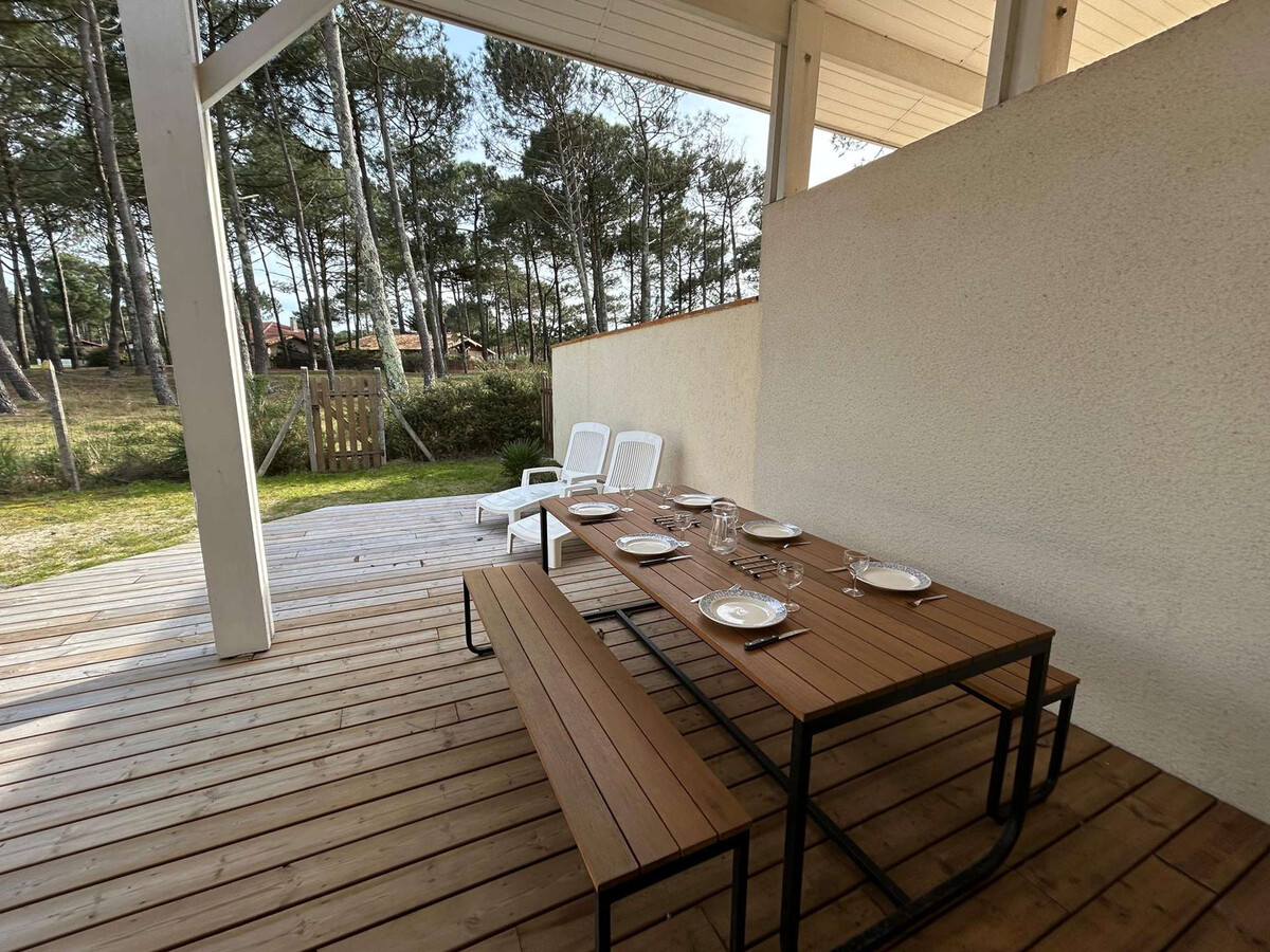 Villa 8 pers. Biscarrosse Plage, terrasse couverte et plancha - Photo 14