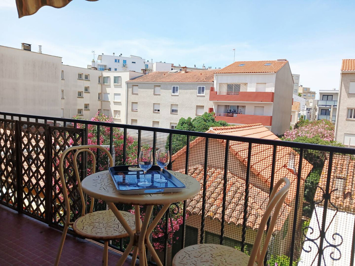 Studio 25m² climatisé, plage à 70m à Canet - Photo 3