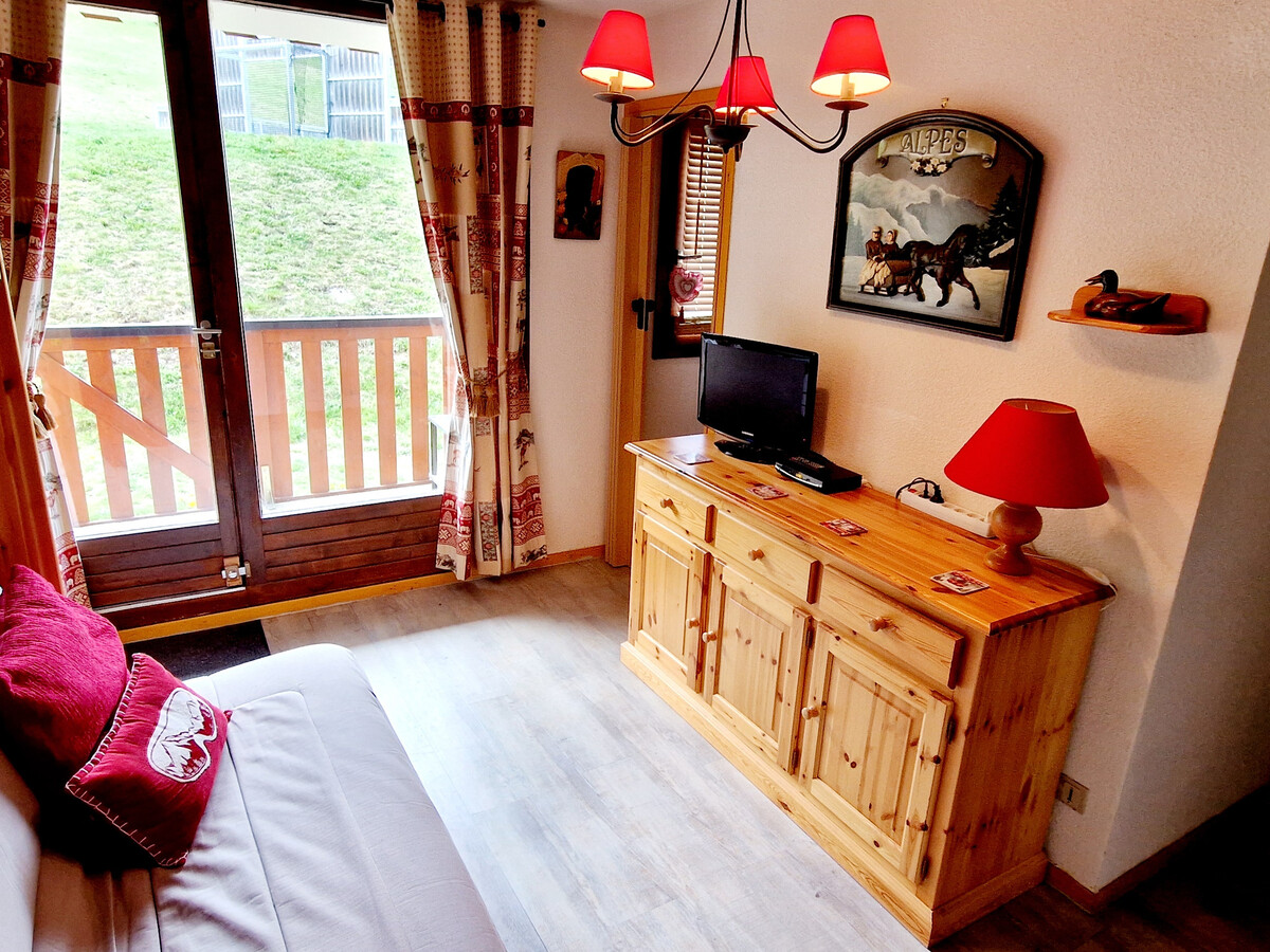 Studio cabine 23 m² La Plagne Montalbert, accès direct pistes - Photo 3