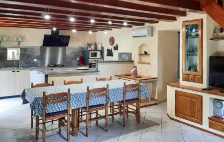 Maison en pierre avec piscine à Montcabrier : photo 4