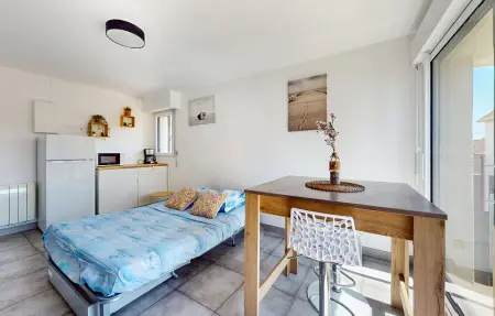 Studio vue mer à Ambleteuse, 15 m de la plage : photo 4